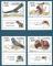 Isral n925  928 Oiseaux bibliques - Vautours, aigle et faucon neuf**