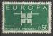France 1963; Y&T n 1397; 0,50F Europa, vert-bleu