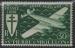 St-Pierre & Miquelon 1942 - Srie de Londres, avion DC4, NSC/MNH - YT A9 **