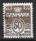 DANEMARK - 1967/70 - Yt n 564A - Ob - Srie Chiffre 50o brun