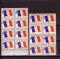 19) TIMBRE FRANCHISE MILITAIRE N 13 - Drapeau - 2 blocs de 8 timbres.