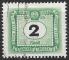 HONGRIE - 1953 - Yt TAXE n 214 - Ob - 50 ans timbre taxe 2 fo vert