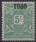 1921 TOGO TAXE n* 1