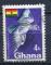 Timbre GHANA Rpublique  1967  Obl  N 283  Y&T   oiseaux Rollier 