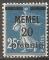 memel - n 20  neuf** - 1920/21