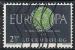 Luxembourg 1960; Y&T n  587; 2f50, Europa, noir & vert-jaune