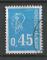 FRANCE - 1971 - Yt n° 1663 - Ob - Marianne de Béquet 0,45c bleu