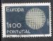 Portugal 1970; Y&T n 1073; 1.00e, Europa bleu fonc 
