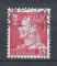 DANEMARK - 1963/65 - Yt n 421 - Ob - Roi Frdrik IX 35o rouge carmin ; king