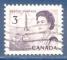 Canada n380 Elizabeth II 3c violet oblitr