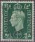 GRANDE BRETAGNE - 1937/47 - Yt n 209 - Ob - George VI 0,5p vert ; king