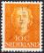PAYS BAS - 1949/50 - Yt n 513 - Ob - Reine Juliana 10c bistre orange