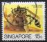 SINGAPOUR N 457 o Y&T 1985 Insectes (Delta arcuata)