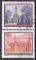 AUTRICHE "abbayes et monastres" les 2 timbres de 1988 oblitrs 