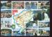 CPM 25 Dpartement du Doubs Principales Villes + carte N 989 Michelin