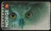 Norvge 2002 Vignette ATM Oblitre Animal Oiseau Bird Owl Hibou sur fragment SU