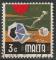 Timbre oblitr n 466(Yvert) Malte 1973 - Sport, ski nautique
