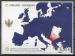 2006 MONTENEGRO BF 3** Cinquentenaire Europa, carte, armoirie, toiles