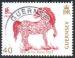 Guernesey 2014 - Anne du cheval, jambe AV droite leve, obl - YT 1471/SG 1496 