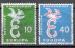 RFA 1958; Y&T n 164-65; 10p & 40p, paire Europa