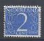 PAYS BAS - 1946 - Yt n 458 - Ob - Srie courante Chiffre 2c outremer