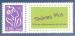N3916A Lamouche 0.10 violet (papier brillant) avec vignette Timbre Plus neuf**