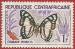 Repblica Centroafricana 1960-61.- Mariposas. Y&T 5. Scott 5. Michel 5.