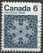 CANADA - 1971 - Yt n 465 - Ob - Nol ; flocon de neige 0,06c bleu