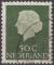 PAYS BAS - 1953/67 - Yt n 607 - Ob - Reine Julianna 50c olive