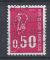 FRANCE - 1971 - Yt n 1664 - Ob - Marianne de Bquet 0,50c carmin rose