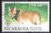 Nicaragua 1990; Y&T n 1556; 0,60 C$; FAO, animaux sauvages, Loup