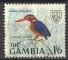 Gambie 1966 ; Y&T n 216; 1/6 oiseau; Martin-pcheur pygme