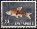 Singapour/Singapore 1962 - Srie courante/Definitive, poisson/fish, 10c - YT 57