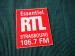 RTL 105.7 STRASBOURG RADIO LOCALE Autocollant publicitaire 