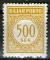 **   INDONESIE    500 s  1966  YT-T36  " Timbre taxe "  (N)   **