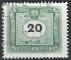HONGRIE - 1953 - Yt TAXE n 204 - Ob - 50 ans timbre taxe 20 fi vert