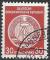 Allemagne - RDA - 1955 - Yt SERVICE n 24 - Ob - Armoiries 30p rouge