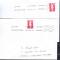 Bicentenaire 1990 - Yvert n 2874 - 2 exemplaires sur enveloppes
