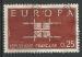 France 1963; Y&T n 1396; 0,25F Europa, brun-rouge