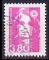 Timbre oblitr n 2624(Yvert) France 1990 - Marianne du Bicentenaire 3,80F rose