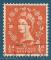 Grande-Bretagne N262 ou 287 ou 327 Elizabeth II 1/2p rouge-orange oblitr