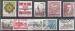 Danemark  petit lot de 10 timbres oblitrs