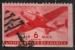 USA 1941; Y&T n PA 26; 6c, rouge, avion bi-moteur, dent:11 hor
