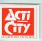 ACTI CITY la carte des 15/25 ans / autocollant rare et ancien / culture 
