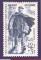 Carte "Journe du timbre 1950" facteur gravure Decaris timbre  12f+3f