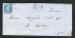 Rare lettre de Nogaro ( Gers 1858) avec un n° 14Ae Bleu sur Lilas Pâle