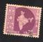 Inde 1957 oblitr Used Stamp Map Carte Mappe lilas