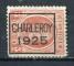 TIMBRE BELGIQUE  Problitrs 1925  Obl  N ??     Y&T  Charleroy
