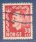 Norvge N326A Haakon VII 30o rouge oblitr