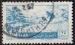 Liban 1955 - Poste arienne/Airmail, ski aux cdres, 25 p, obl - YT A 108 